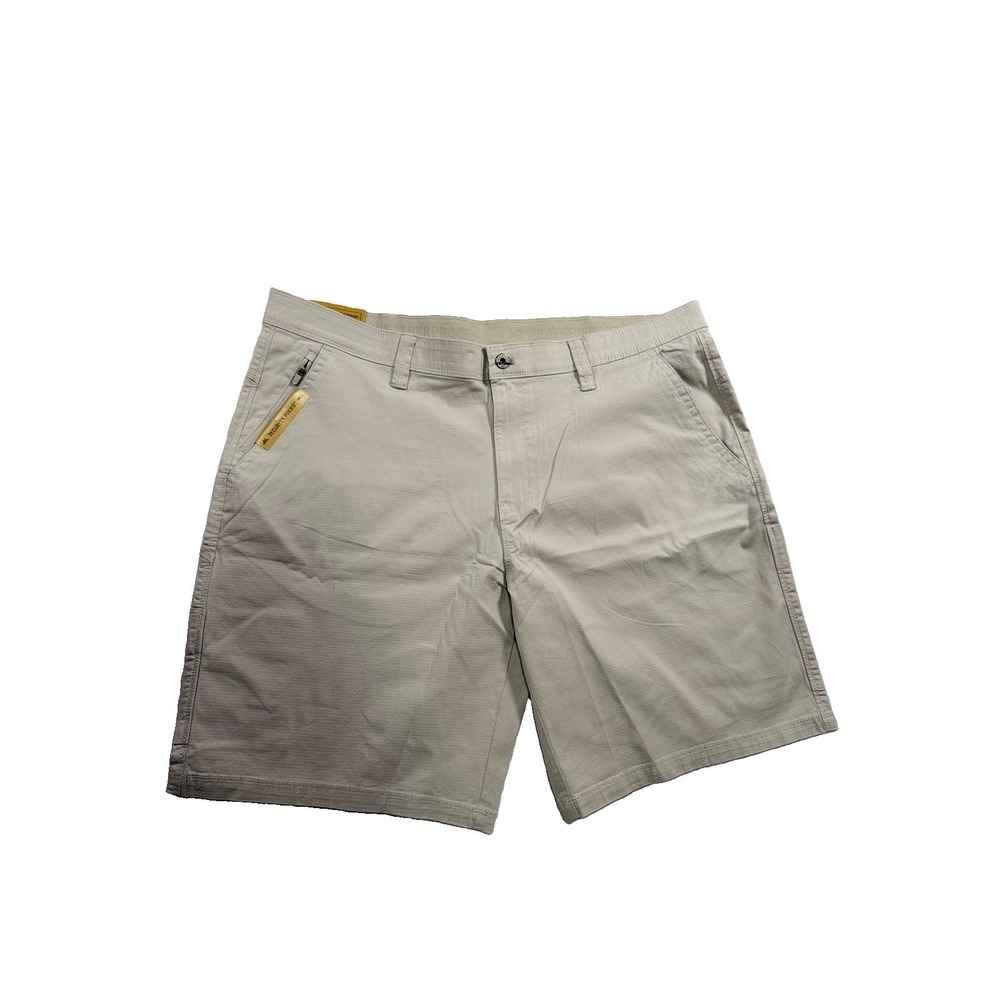 Weatherproof Men's Trail Utility Short Size 40 Cream Tan Zipper Pockets 10"